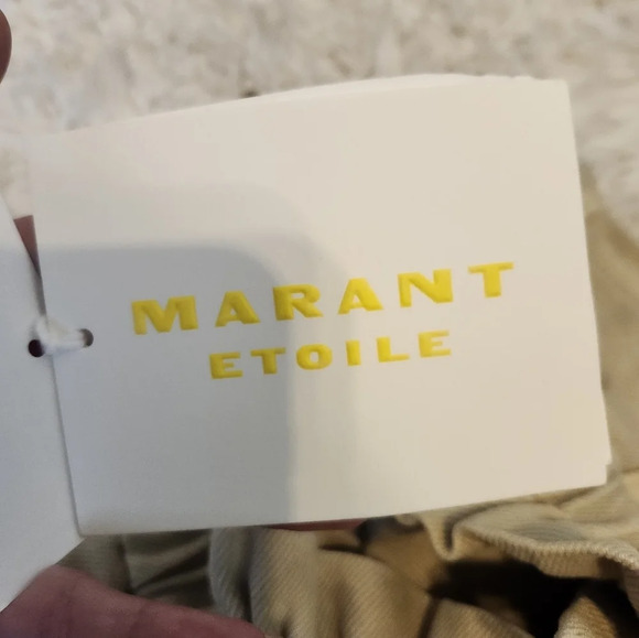 Marant Etoile Titea Shorts in Ecru - Picture 7 of 14
